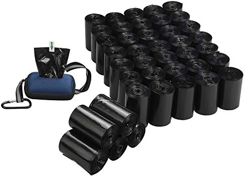 Begale 1400 Counts Dog Waste Bags, Black Pet Poop Bag with Dispenser