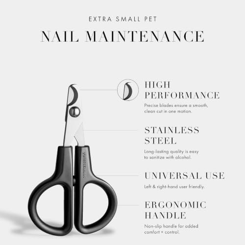 Tweezerman X-Small Nail Clippers for Pets- Manual Professional Nail Trimmer