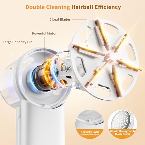 coldSky Large Fabric Shaver, 2-in-1 Electric Fabric Shaver & Lint Remover