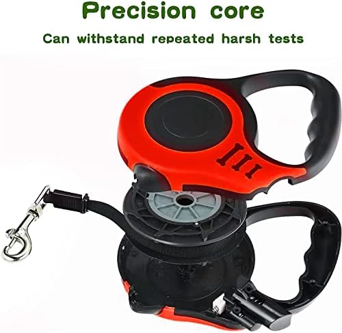 Retractable Heavy Duty Dog Leash, 16FT Walking Leashes, Red