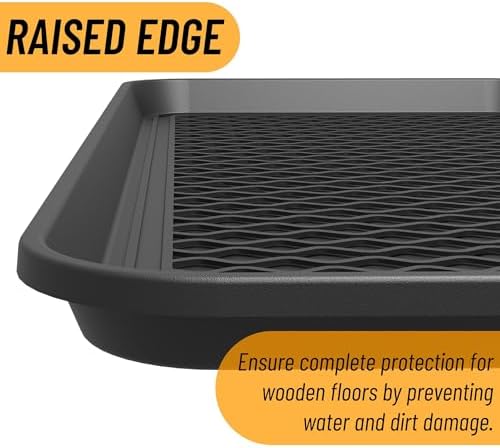 Ottomanson Multipurpose All Season Boot Tray Mat, Reusable Pee Pad For Dogs, 15" x 30"