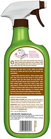 Bio Active Stain & Odor Remover for Pet & Carpet- Pet & People Safe - 32oz Spray