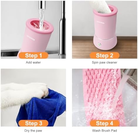 DOGNESS Automatic Dog Paw Cleaner Cup Paw Washer for Small & Medium Dogs