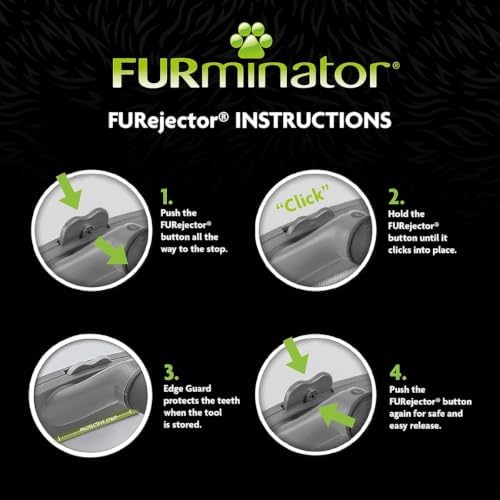 FURminator Undercoat deShedding Tool for Medium Short Hair Dogs 9-23 kg, Orange with grey