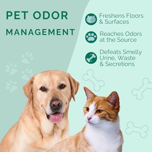 No Scent Crate Kennel & Floor Cleaner for Dog Run, Cat Carrier, Hard Surface Pet Odor & Stain Management (2 Fl Oz / 59 mL)