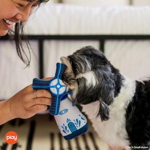 P.L.A.Y. PET LIFESTYLE AND YOU P.L.A.Y. Cute Plush Dog Toys - Totally Touristy Landmark Themed Durable Squeaker Chew Toy, Great for Puppies Dogs - Machine Washable (Dutch Windmill, X-Small)