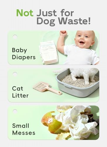 Dog Poop Bags, 128 Count, Unscented, Green
