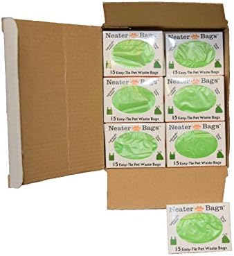 Neater Pet Brands Neater Bags Dog Waste Bag, No Rolls to Fuss With - Dog Poop Bags Dispense One at a Time, Doggie Poop Bag with Easy-Tie Handles (180 Count)