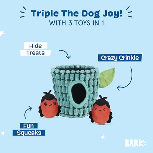 BarkBox Bao & BAB 3-in-1 Interactive Plush Dog Toy
