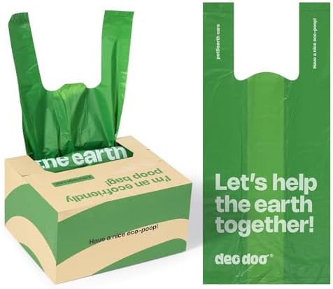 Dog Poop Bags with Handles, 300 Bags, Large Size, Unscented