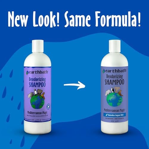 earthbath Mediterranean Magic Dog Shampoo, Made in USA, 16 Oz (1 Pack)