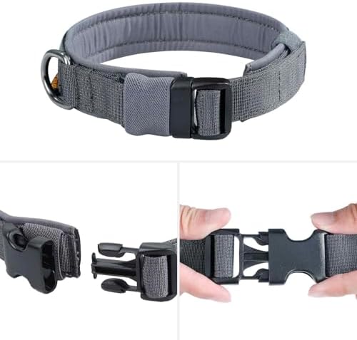 EXCELLENT ELITE SPANKER Tactical Nylon Padded Medium Dog Collar Adjustable