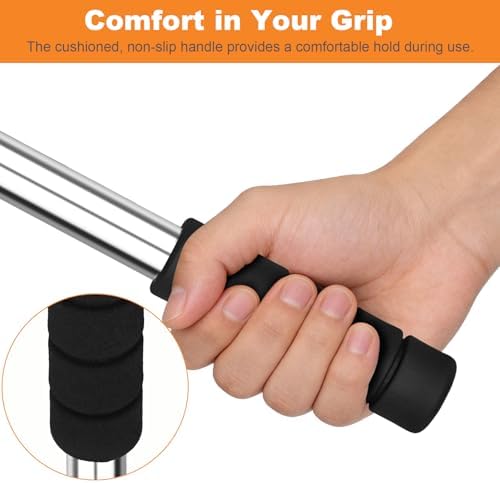 Cat Litter Scoop, Metal Litter Scooper with Detachable Long Handle