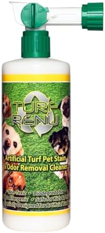 Artificial Turf Pet Stain & Odor Removal Cleaner, 32 oz Hydro Sprayer, Enzymatic Artificial Grass Cleaner for Dog Urine, Kennels & Outdoor Surfaces