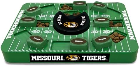 Pets First NCAA Missouri Large Puzzle Toy, Dog Puzzle Treat Toy, New Large Size, Interactive Dog Treat Toy, Dog Slow Feeding Toy