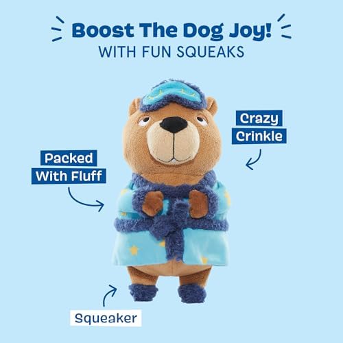BarkBox Groundhog Dave Dog Toy - Toy for Small to Medium Dogs