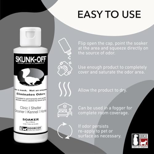 Odorcide Skunk Off Soaker Bottle, 8 oz