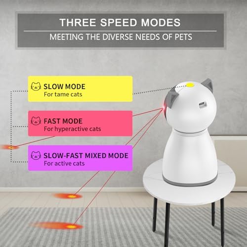 YVE LIFE Interactive Cat Toys Laser for Indoor Cats,Automatic Kitten Toys