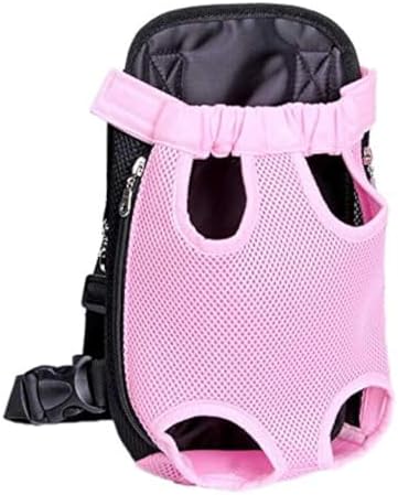 Pet Dog Carrier Backpack Mesh Camouflage Outdoor Travel Products Breathable Shoulder Handle Bags for Small Dog Cats (S, Pink)