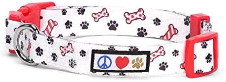 Pawtitas Soft Adjustable Puppy Collar Leash Harness Sold Separately Personalized Customizable Dog Collar Embroidered Customize Pet Name Phone Number Christmas Dog Collar Small Dog Christmas