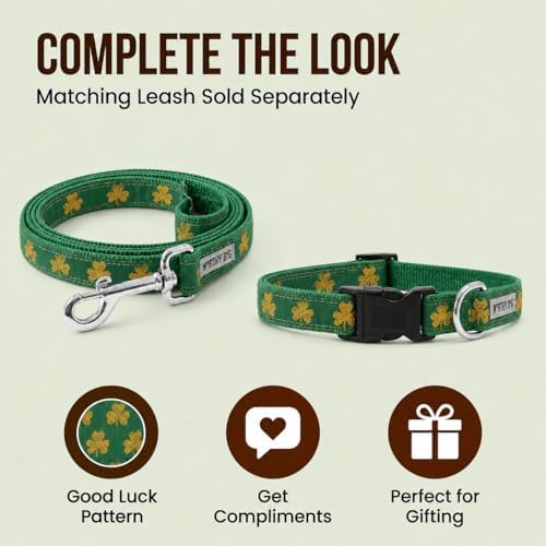 THE WORTHY DOG Summer Print, Adjustable Dog Collar, Small Dogs, Good Luck