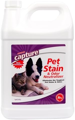 Capture Pet Stain & Odor Remover - Enzyme Pet Odor Eliminator - 1 Gallon