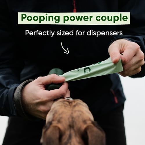 Beco Pets Beco Bags - 120 Large Unscented Poop Bags for Dogs - Eco-Conscious and, 2.6 x 2.8 x 5.9 inches