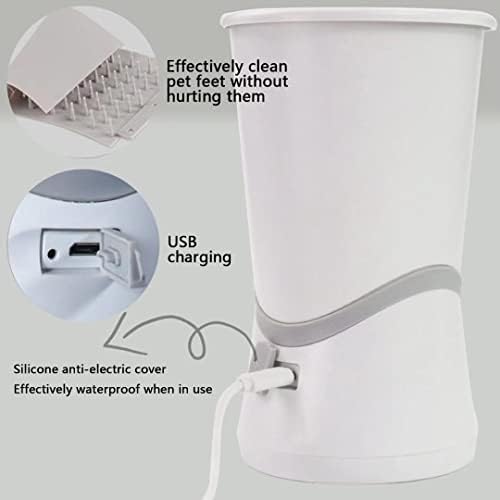 Automatic Silicone Bristles Pet Paw Cleaner Cup - USB Charging, Portable for Muddy Claws, Designed for Small to Medium Dogs