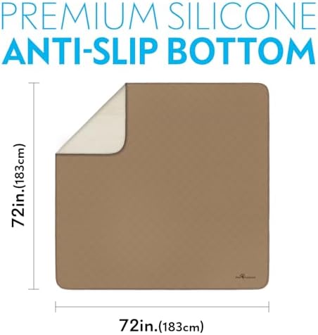 Paw Inspired Washable Pee Pad for Dogs, 72x72 Inch XL Size