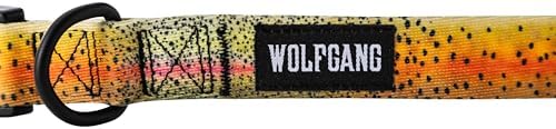 Wolfgang Heavy Duty, Adjustable Dog Collar with Quick Release Nylon Buckle for Walking & Training, CutBow Print, Medium