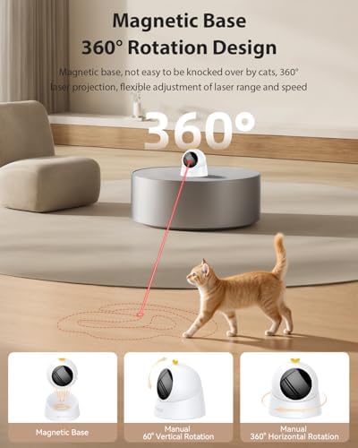 ROJECO Auto Laser Cat Toy,Interactive Cat Toys for Relief Boredom Indoor