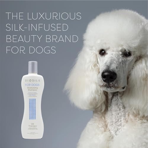 BioSilk for Dogs Silk Therapy Moisture Dog Shampoo, 12 Fl Oz, 2-Pack
