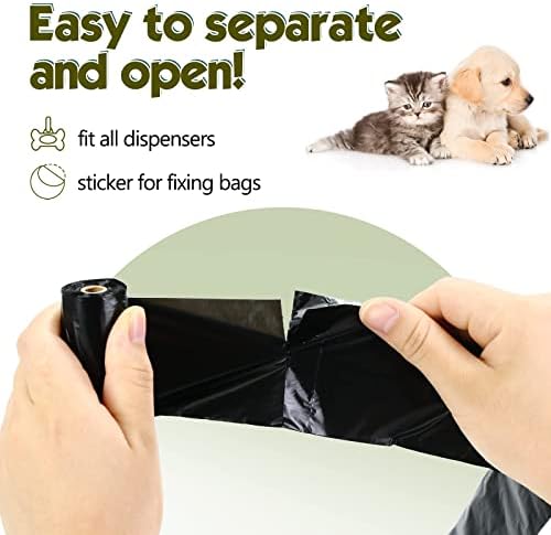 Dog Poop Bags Rolls: Large Leak Proof Hands Stay Clean Easy Tear 1140Count