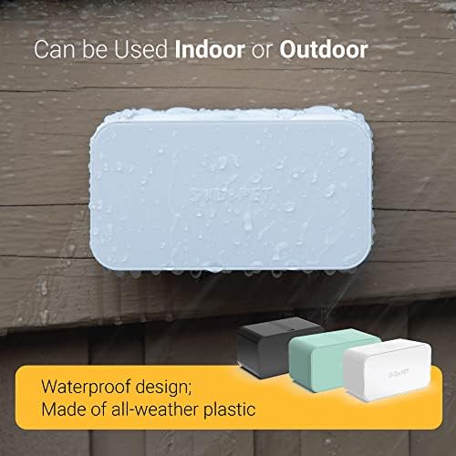 SVD.PET Dog Poop Bag Dispenser, Wall Mount Waste Bag Dispenser, Holds 8 Rolls of Waste Bags, Indoor/Outdoor Wall mount or Place on the Table (Black, Dispenser only)