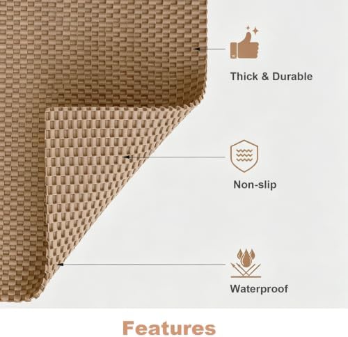 Cat Litter Mat, 23" x 17" Trap Mat for Litter Box, Cut‑to‑Fit for Any Space