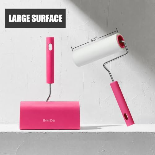Extra Sticky Large Surface Lint Roller, 6.3''Wide Roller for Pet Hair