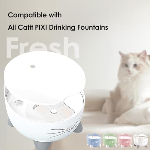 16-Pack Cat Water Fountain Filter Replacement for Catit PIXI