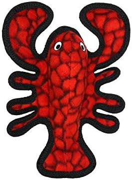TUFFY® 3 Pack Gear Ring Duck Lobster Small Ultra Durable Plush Dog Toys