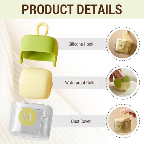 Mini Lint Roller Reusable Washable Sticky Pet Hair Remover