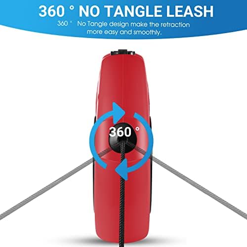 360°No Tangle 26 Ft Retractable Dog Leash for Dogs up to 99lbs