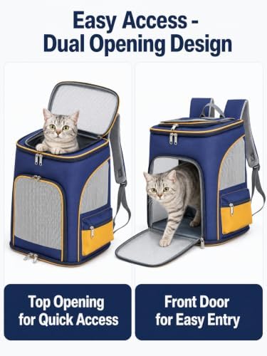 Pet Backpack Carrier for Cat Small Dog Puppy Hiking Travel Carrying Bag