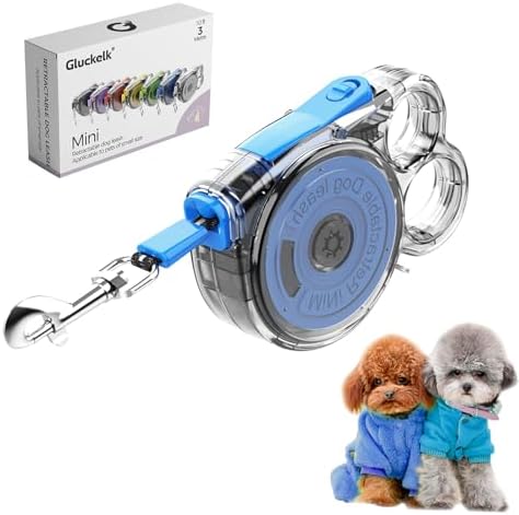 10 ft Retractable Dog Leash for Tiny & Small Dogs, Puppies, Cats