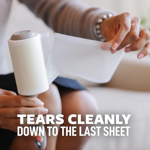 Scotch Lint Roller, 56 Easy-Tear Sheets, 4 in x 22.6 ft, Lint Remover for Clothes, Pet Hair & Furniture, Ergonomic Handle, Reliable Scotch Brand Adhesive