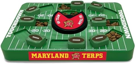 Pets First NCAA Maryland Large Puzzle Toy - Interactive Treat and Slow Feeding Toy for Dogs, New Large Size