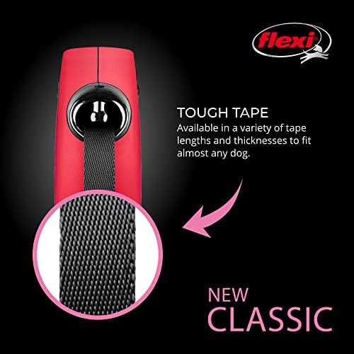 FLEXI® Classic Tape Retractable Dog Leash, Medium, 16 ft - Red