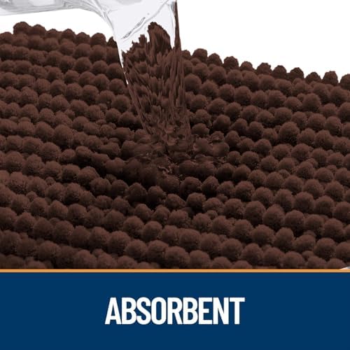 OLANLY Dog Door Mat for Muddy Paws 30x20, Extra Absorbent Chenille Mud Mat