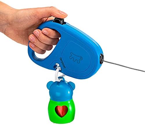 Ferplast Retractable Dog Lead Extendable Dog Leash Dogs Flippy ONE Cord S, Retractable Cord 4,5 m, max 12 kg, Blue