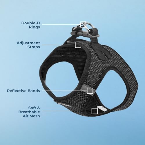 Voyager Step-in Air Dog Vest Harness - Gray 2-Tone, Small