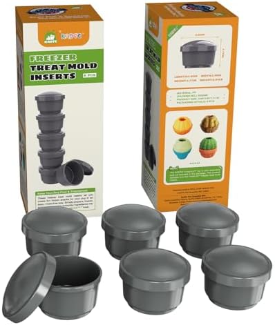 KADTC 6-Pack Frozen Treat Cups with Lid for 3-in-1 FrostLick Dog Lick Ball