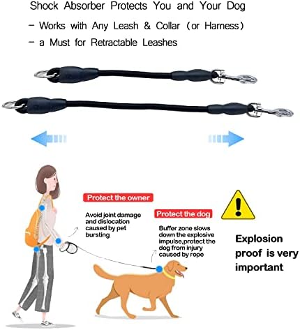 Retractable Dog Leash, 16 ft Dog Leash for Dogs up to 66 lbs, Strong Nylon Tape No Tangle, One-Handed Brake, Pause, Lock, Perfect for Medium Large Dogs; Black (Black, 16 FT (0-66 lbs))